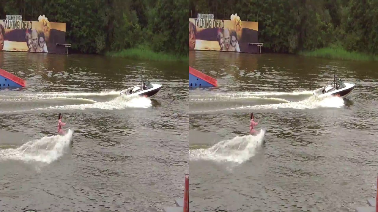 Hollywood´s-the talking dead - Water Stuntshow Holidaypark 2014- 3D sbs