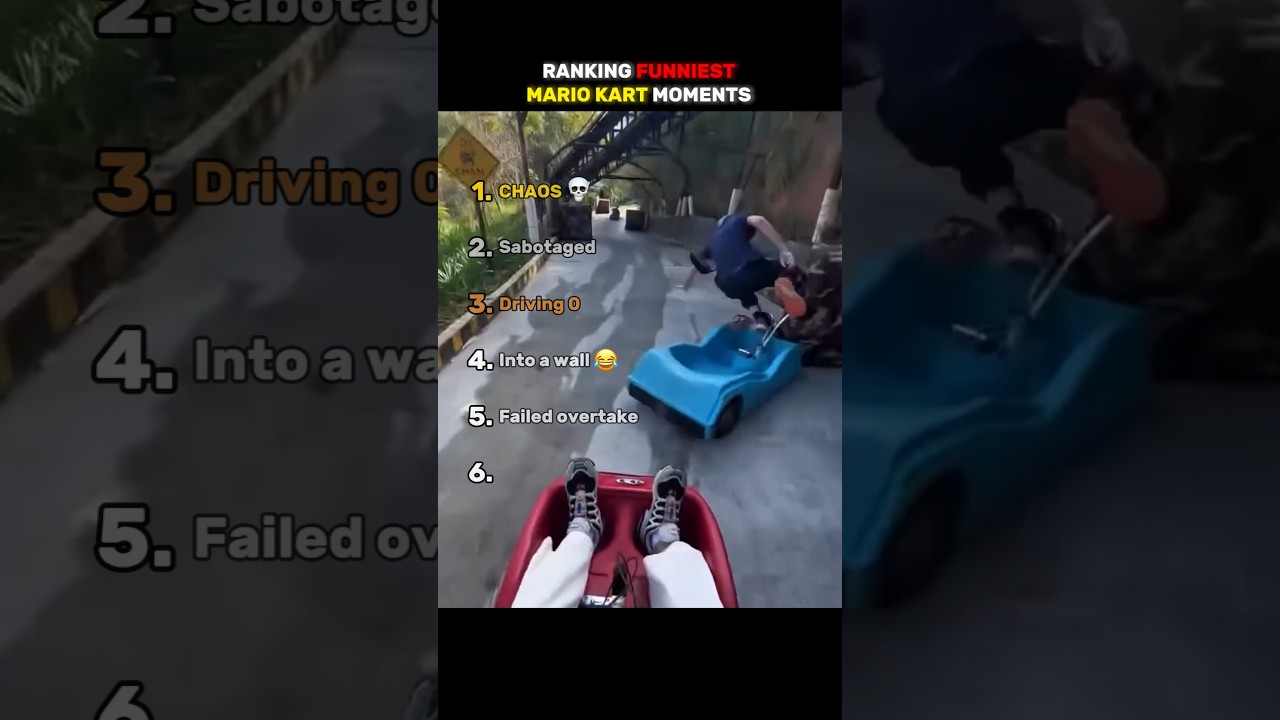 Рейтинг САМЫХ СМЕШНЫХ моментов Mario Kart 🏎😂 #рейтинг #mariokart #провалы