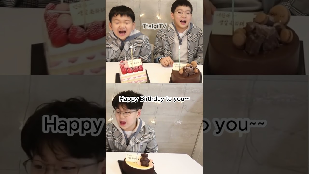 2022.03.16 Song triplets birthday thank-you message ~ 삼둥이 생일 케이크 축하