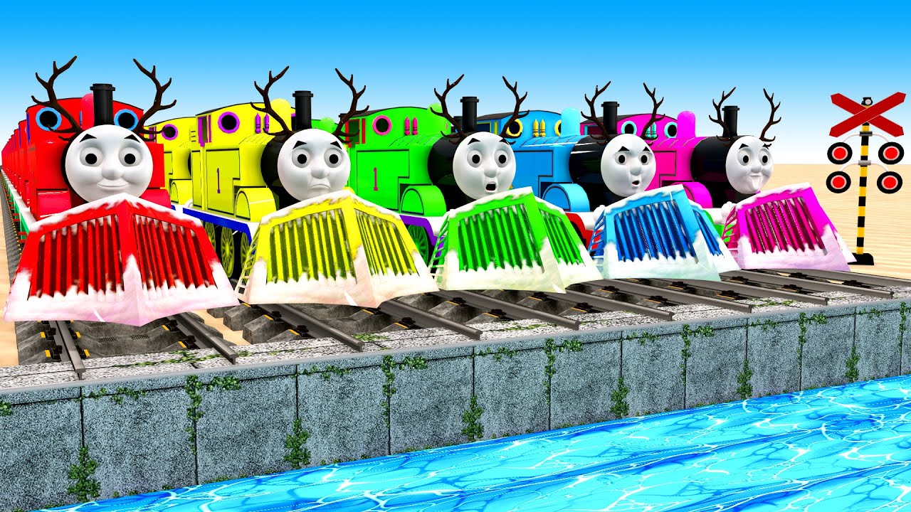 【踏切アニメ】あぶない電車 TRAIN 🚍 Fumikiri 3D Railroad Crossing Animation #2026