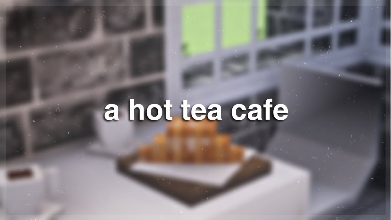 aesthetic hot tea cafe - minecraft cocricot speed build | buildtober day 4