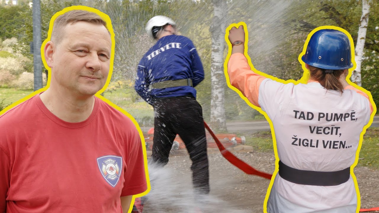 Saldū sacenšas ugunsdzēsības sportā