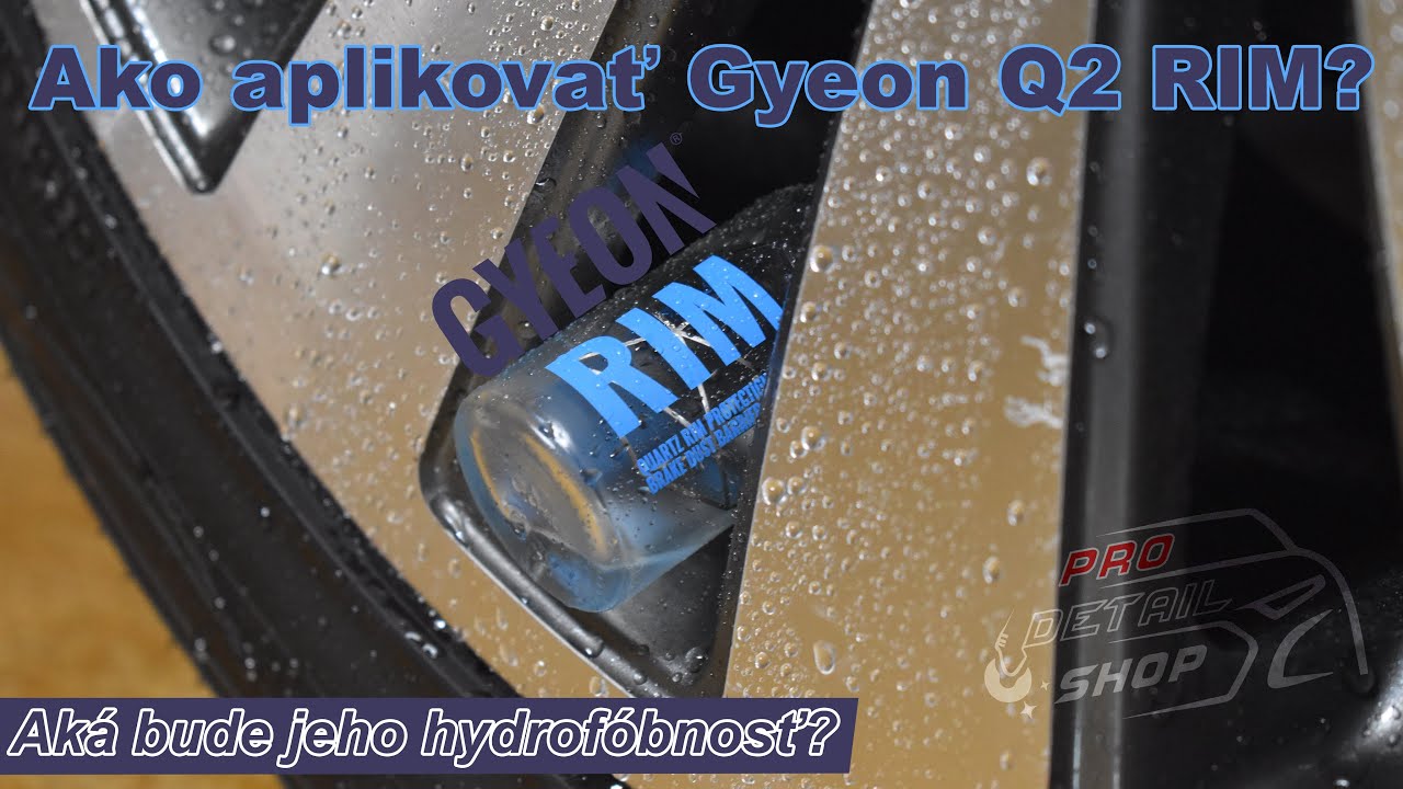 Aplikácia keramickej ochrany na kolesá Gyeon Q2 Rim  | S postupom prípravy kolesa s Gyeon produktami