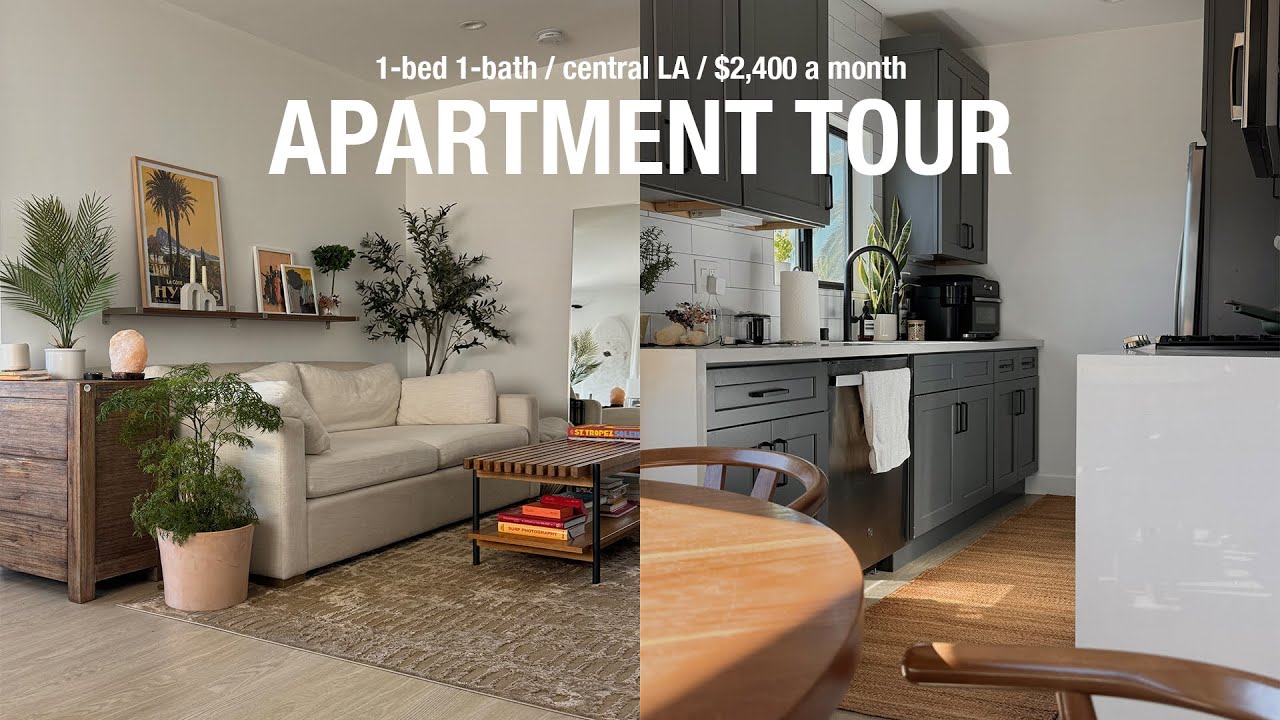 what $2.4k gets you in Los Angeles // organic modern apartment tour