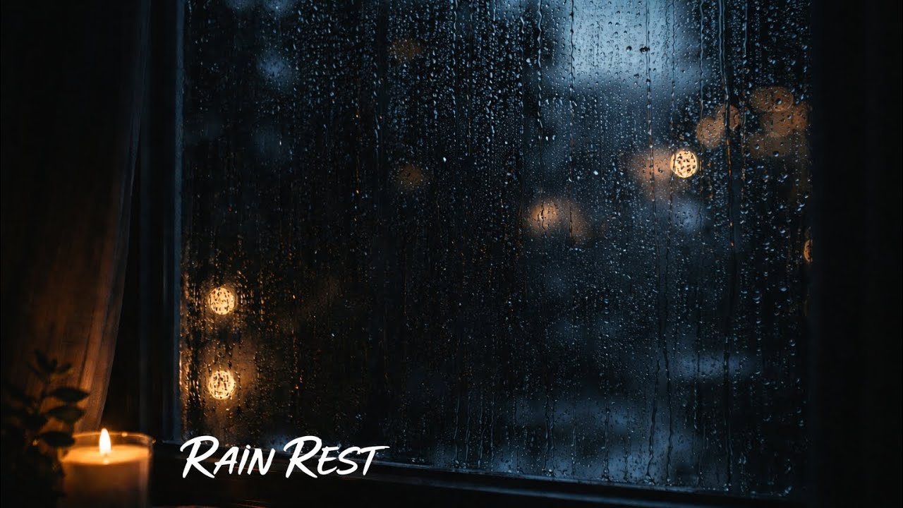 Soft Rain on Window | 1 Hour of Calm Ambience