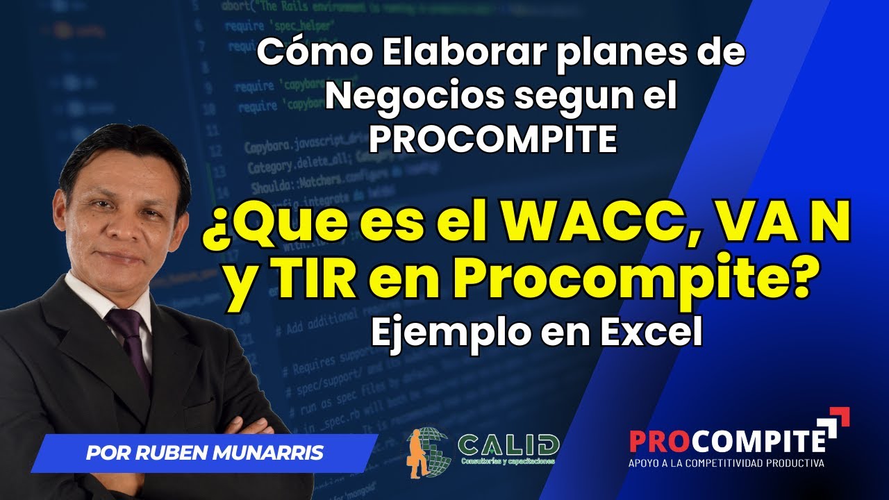 ¿QUE ES EL WACC, VAN Y TIR EN EL PROCOMPITE? ¿COMO SE PROCEDE?