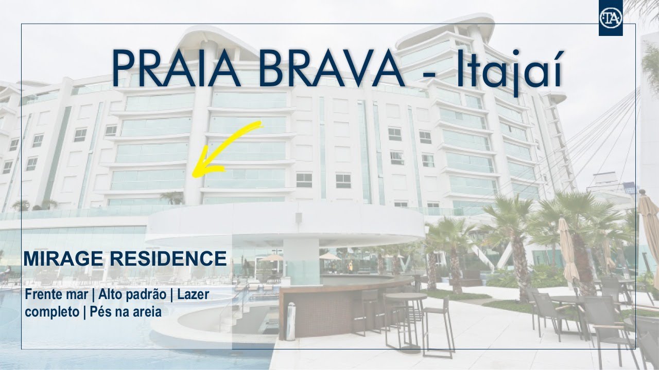 Mirage Residence na Praia Brava - Frente Mar