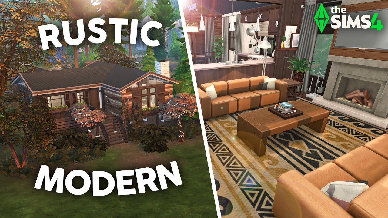 Современный деревенский дом // The Sims 4 Быстрая постройка
