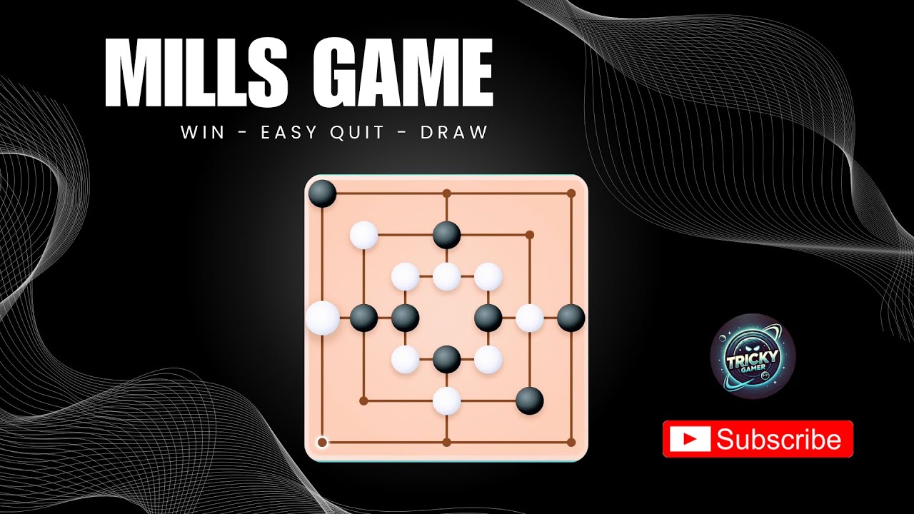 Online Mills Game : Win, Quick Quit & Draw &ndash; Unpredictable Mills Game Session! #millsgame