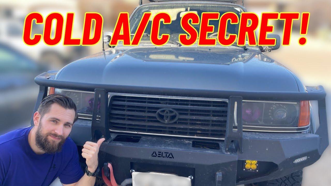 The Secret To ICE COLD AC In An 80 Series Land Cruiser! | Aux Fan Install FZJ80
