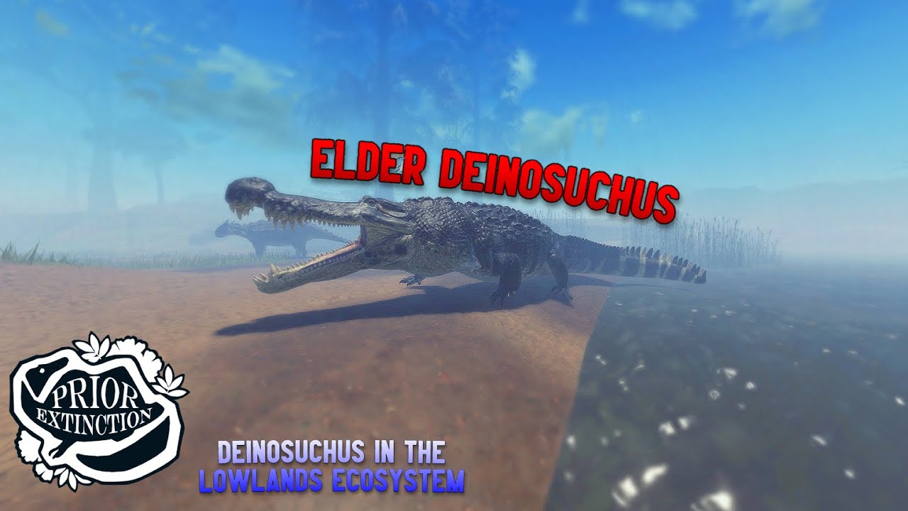 ELDER Deinosuchus in Lowlands!! | Prior Extinction Roblox | Lowlands Part 4