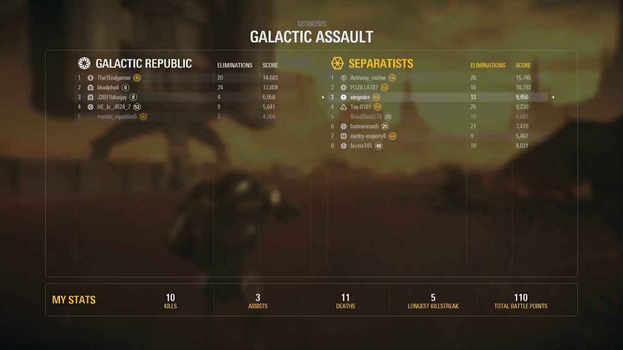 Live playing Battlefront 2