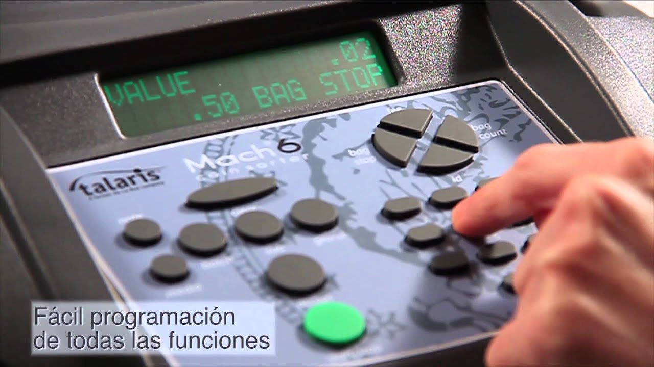 Contadora clasificadora de monedas de Euro Mach 6