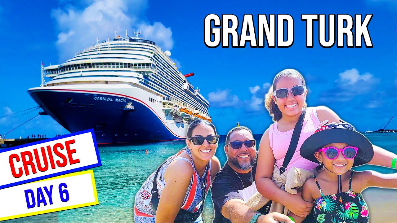 A HOT BEACH DAY AT GRAND TURK! Carnival Magic Cruise: Day 6