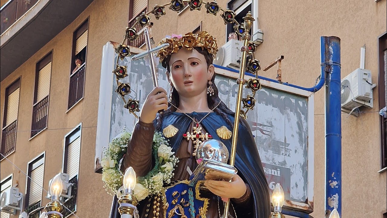 (PALERMO) - PROCESSIONE DI SANTA ROSALIA AI PORRAZZI (4K) 14/09/2025