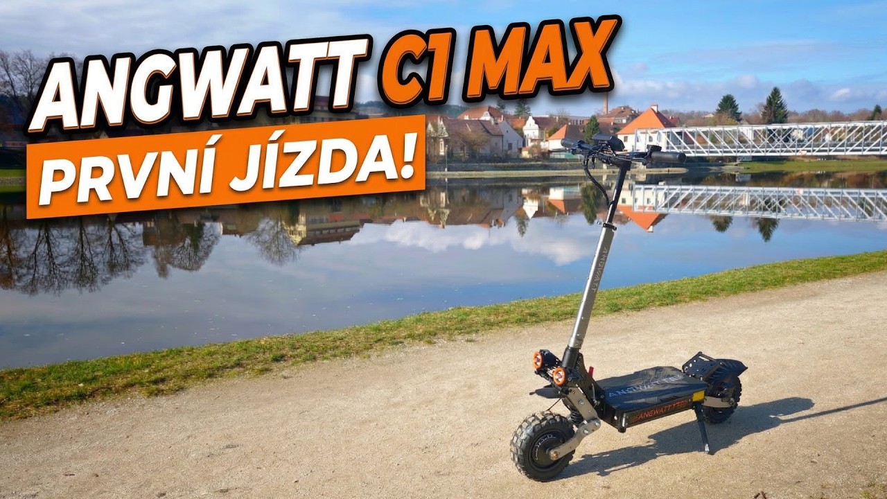 Angwatt C1 Max - silná čína, kterou tak milujeme...a ten podvozek 👏. První jízda 🛴