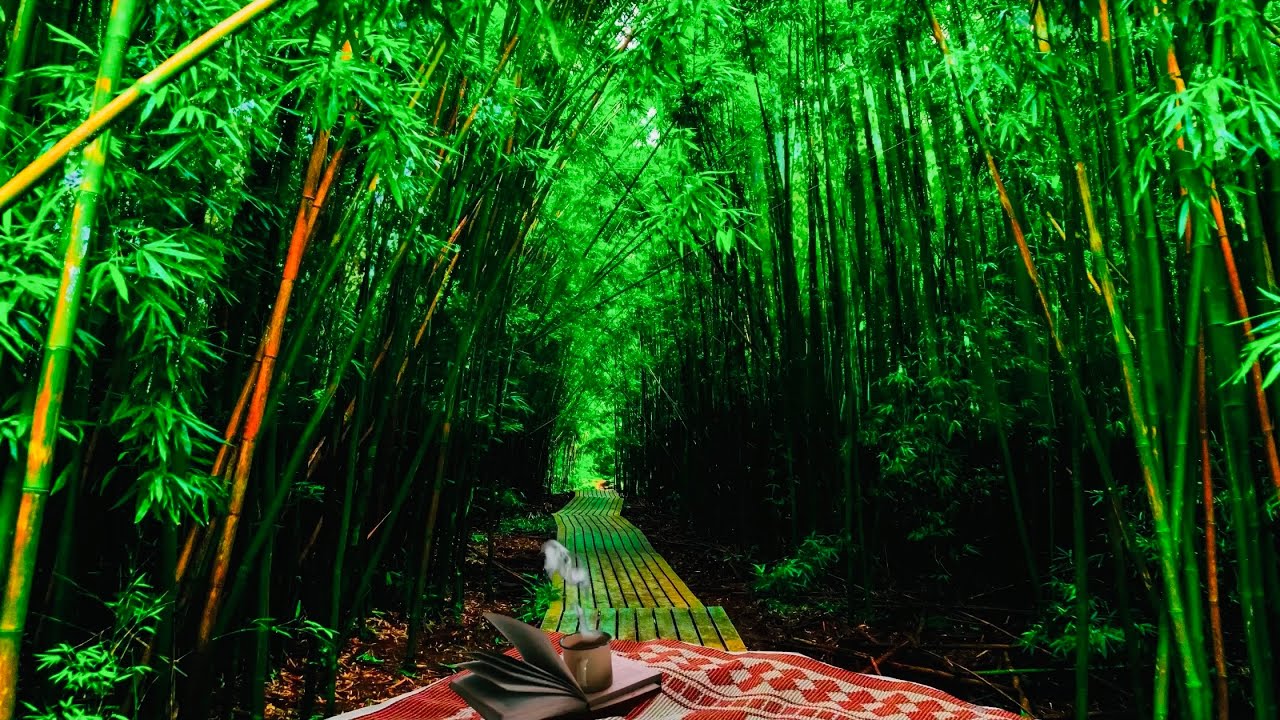 Bamboo Creaking in The Wind | Bamboo Forest Ambience & Wind Sounds For Sleeping