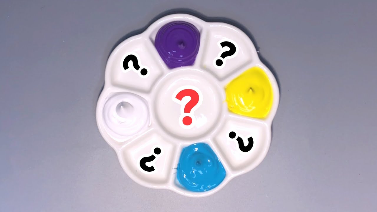Mystery Color Mixing Challenge: The Final Result Will Surprise You!❤️🎨
