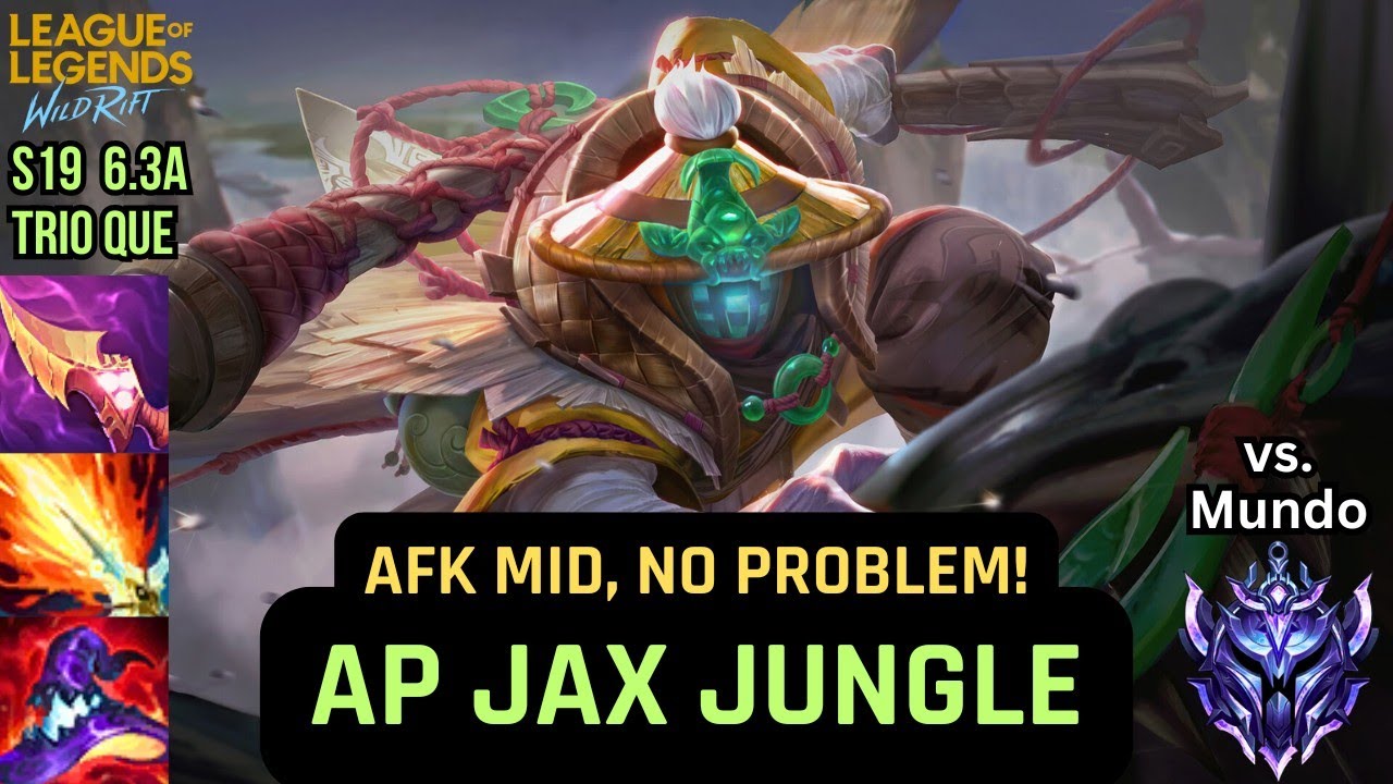 AFK Mid? No Problem — AP Jax Jungle Carry! | Wild Rift