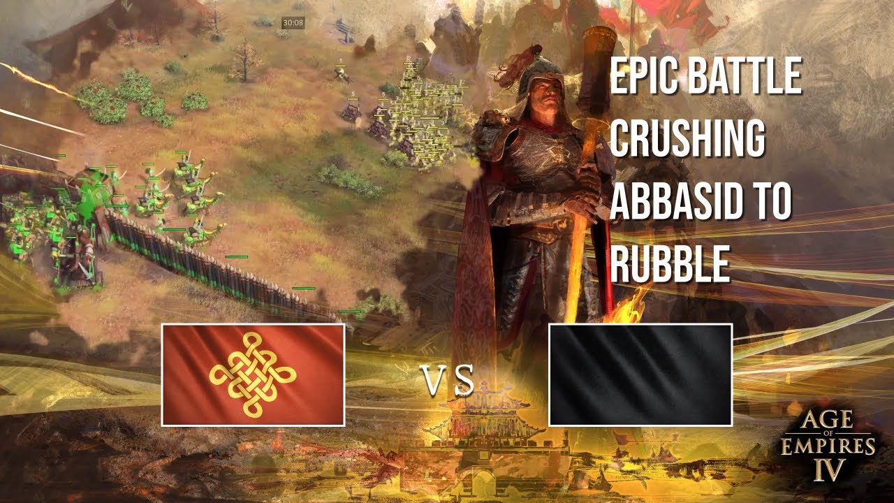 Age of Empires 4 - Chinese only VS Abbasid Rank Gameplay