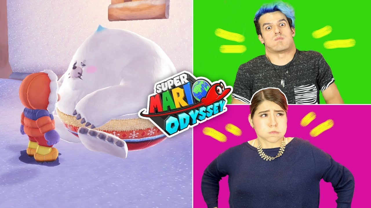 EASY WAY TO WIN THE RACE AT SNOW KINGDOM | SUPER MARIO ODISSEY GAMEPLAY