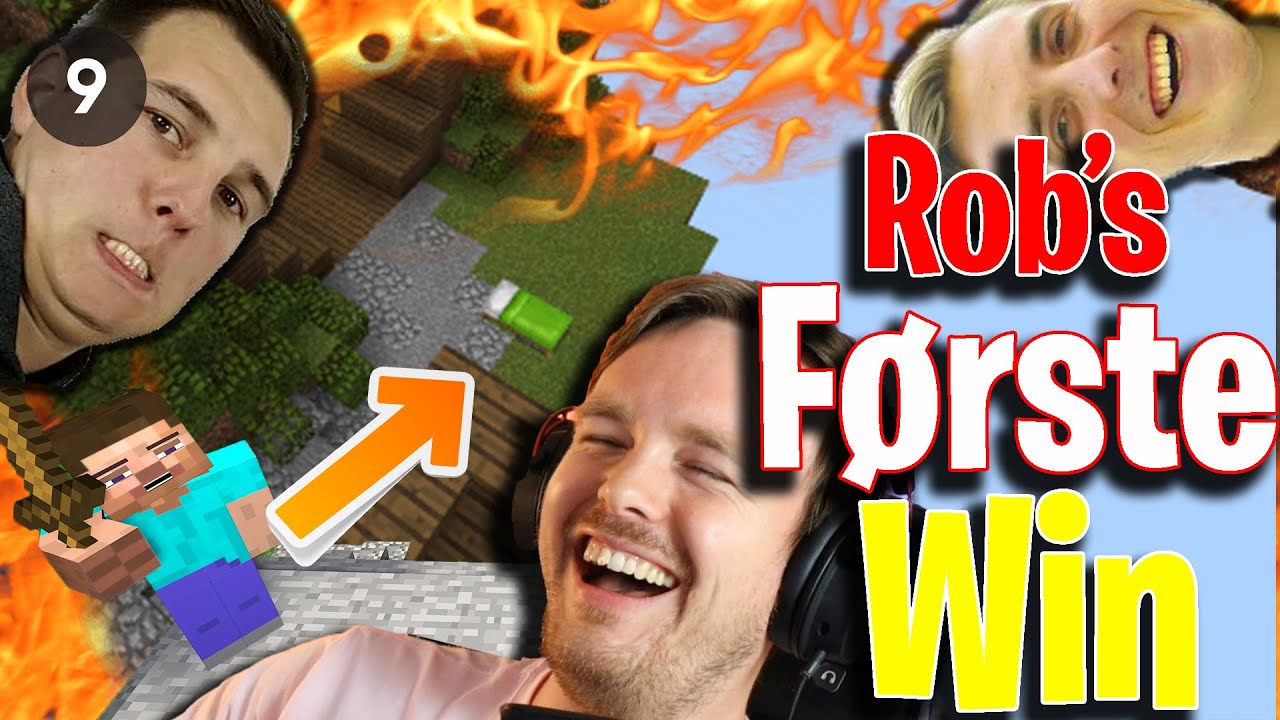 Rob's Første Win i Bedwars i Minecraft - Med Ruben og Sondre