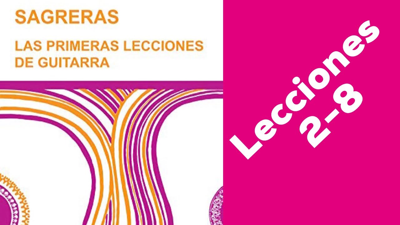Julio S.Sagreras primeras lecciones 2-8 ejercicios tutoriales clases de guitarra Rafael Elizondo