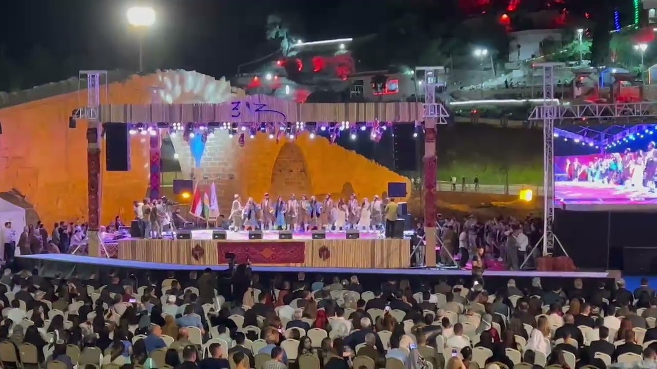 كوما خلات للفلكلور الكردي يشارك مهرجان الزي الكردي في مدينة زاخو
