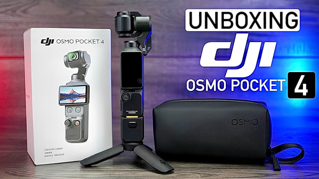 Распаковка комплекта DJI Osmo Pocket 4 Creator Bundle.