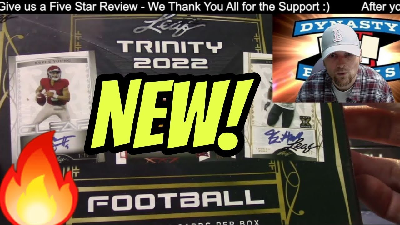 2022 Leaf Trinity Football Card 10 Box Case Break #1   Sports Cards