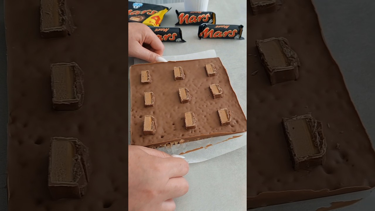 Mars bar rice krispies treats 😋 #shorts