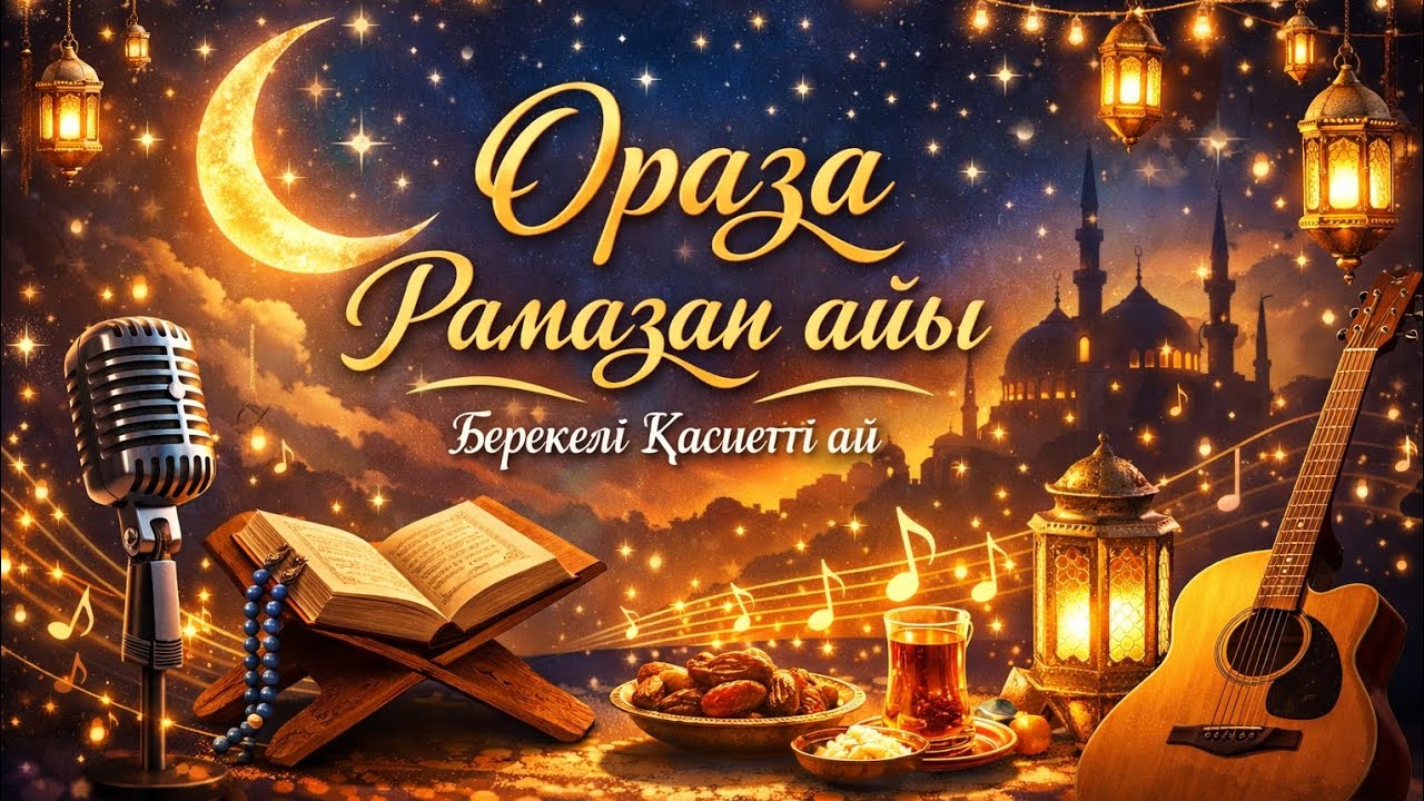🌙 Рамазан — Жүрек Нұры | Оразаға арналған халық әні.  #қазақшаән #ораза #рамазанайы #рамазан 