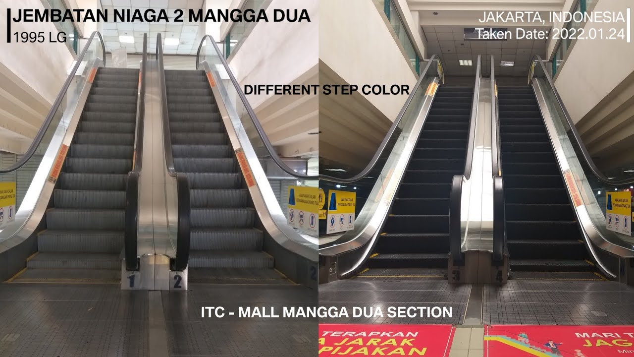 1995 LG Escalators at Jembatan Niaga 2 Mangga Dua, Jakarta