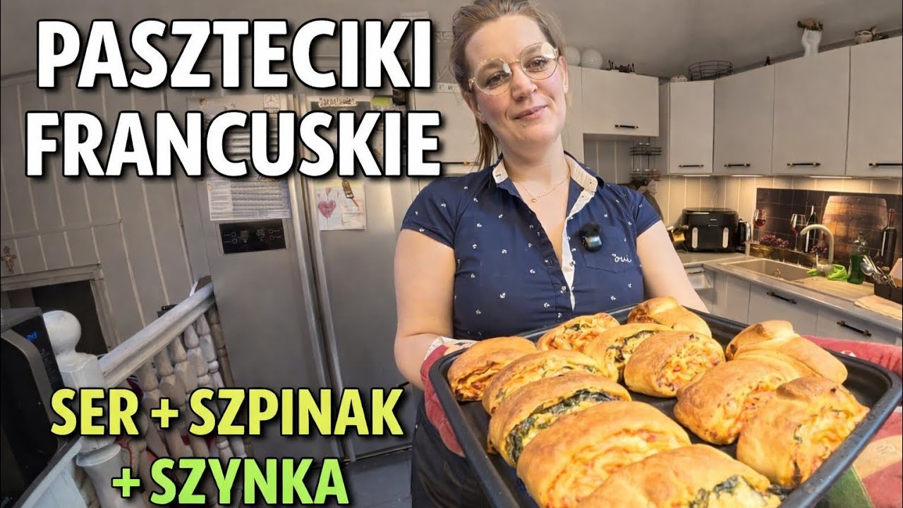 Te PASZTECIKI znikają w 5 minut! 😍 Ciasto francuskie + szpinak i ser”