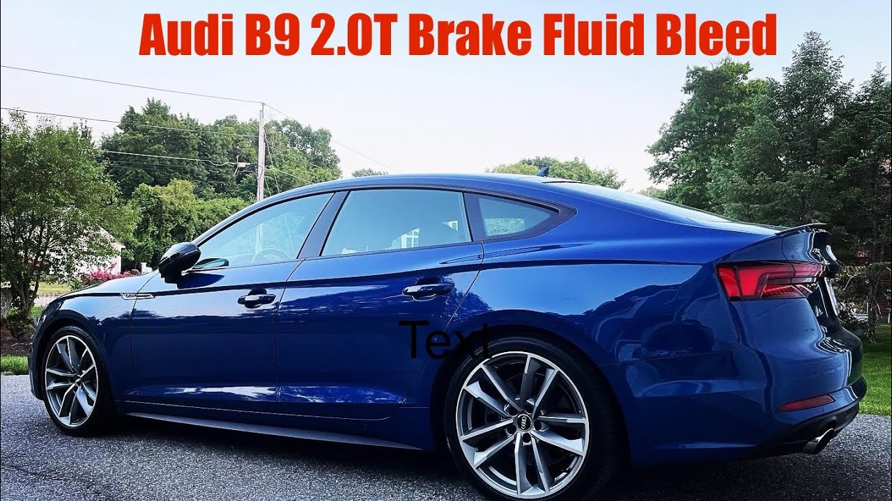 Audi B9 2.0T Brake Bleed Procedure