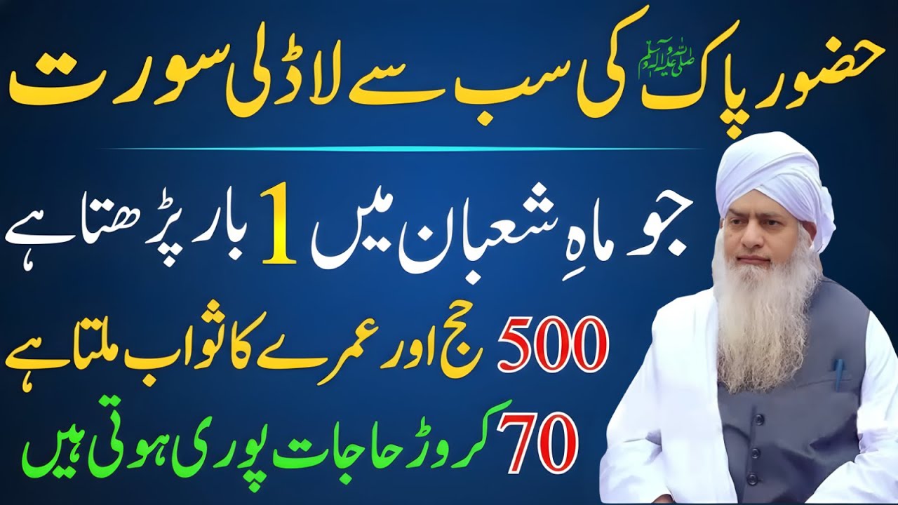 Mah-e-Shaban Ka Muajzati Raaz! Huzoor ﷺ Ki Pasandeeda Surah 1 Baar Parhne Par 500 Hajj Ka Sawab
