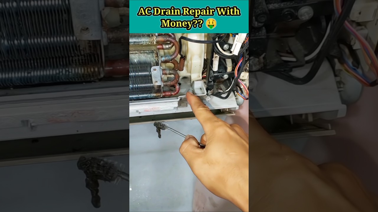 Split AC Drain Problem #shorts #shots #viralshorts #joshitech2024