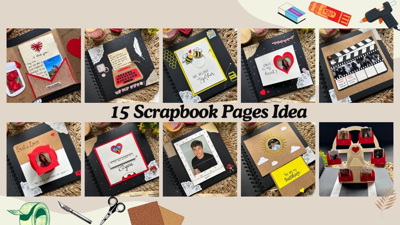 15 Amazing Scrapbook Page ideas by QuinnsArte ♥️ Part 2