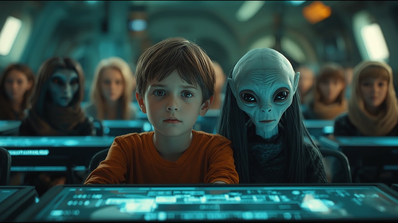 They Put a Human Boy in a Class Full of Alien Girls… But One of Them Couldn't Stop Staring