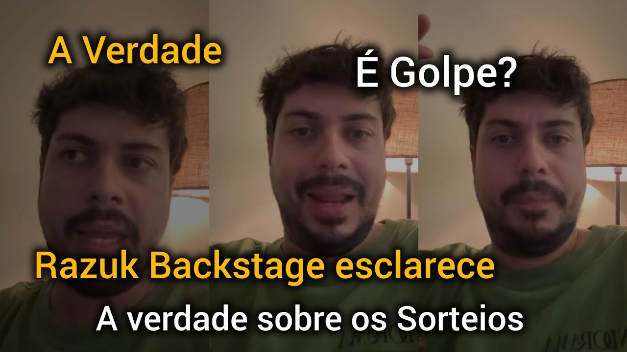 OS SORTEIOS DO RAZUK &Eacute; GOLPE? DESCUBRA AGORA!! RAZUK ESCLARECE TUDO..