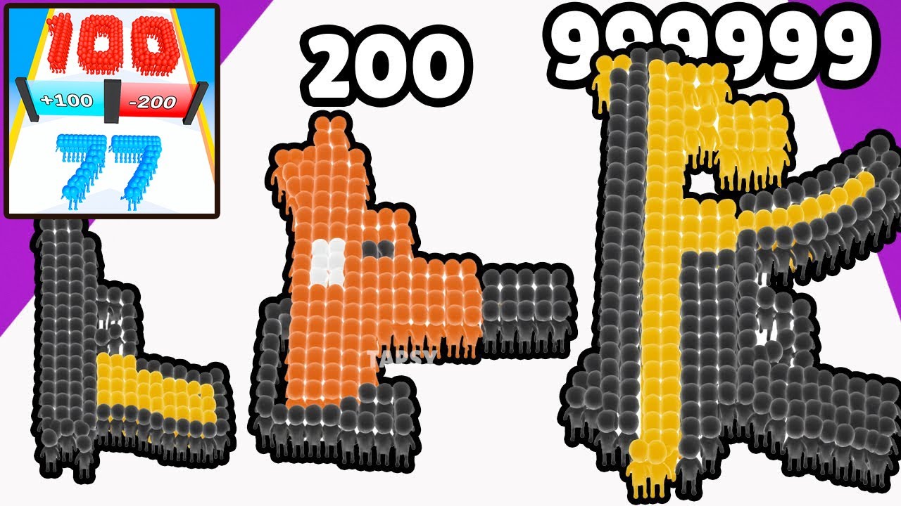 👥Crowd Number 3D Gameplay Walkthrough Levels 1–11 Satisfying Number Growth (Android, iOS)