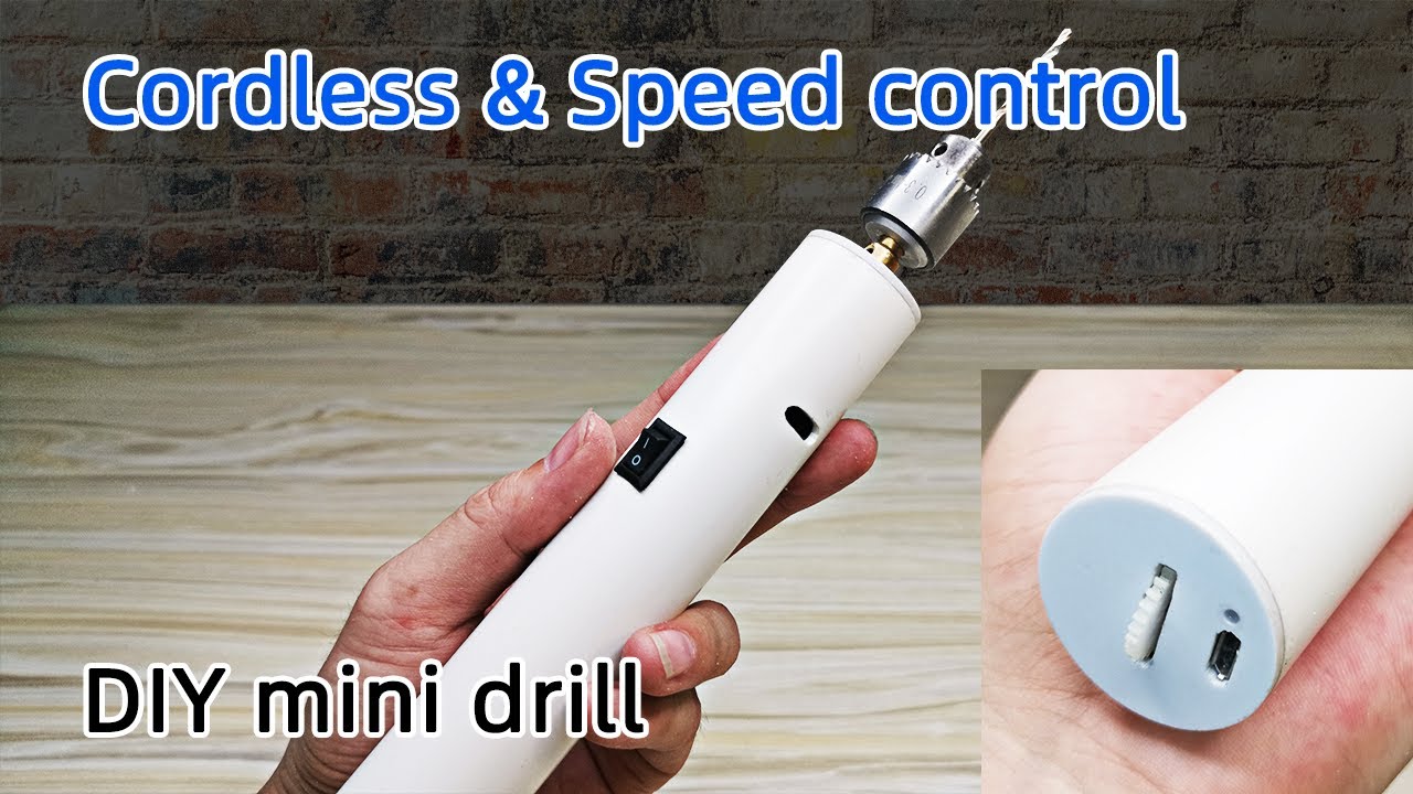 How to make a electric grinder mini drill(cordless and can speed control)