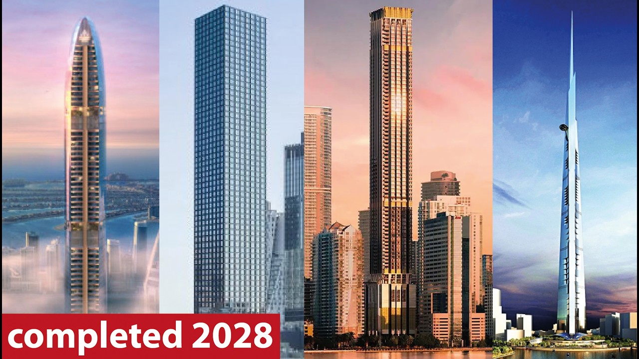 Строящиеся небоскребы планируется завершить к 2028 году.