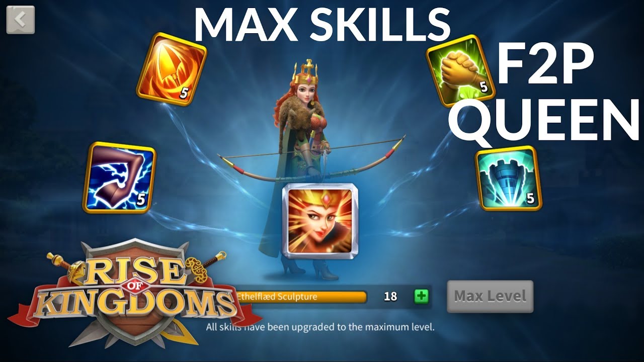 MAX SKILL AETHEFLAED - Commander spotlight v 2.0 - all in one - Rise of Kingdoms