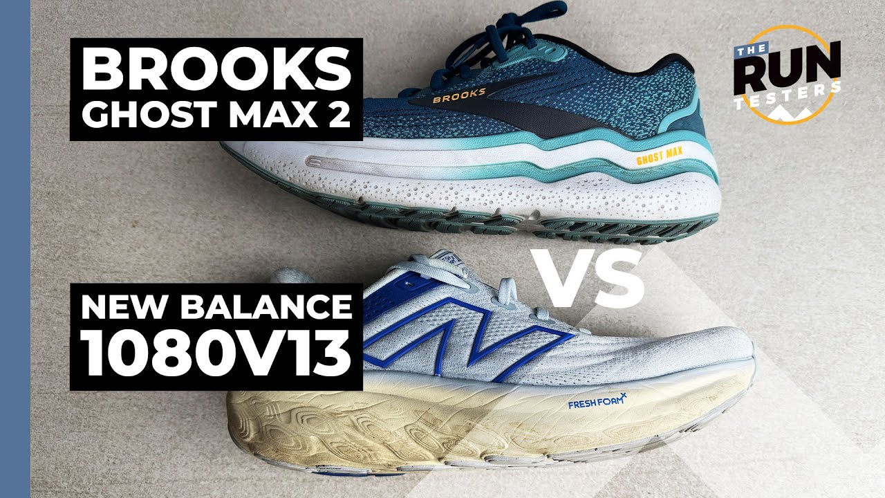 Brooks Ghost Max 2 против New Balance 1080v13: какие кроссовки обладают лучшей максимальной аморт...