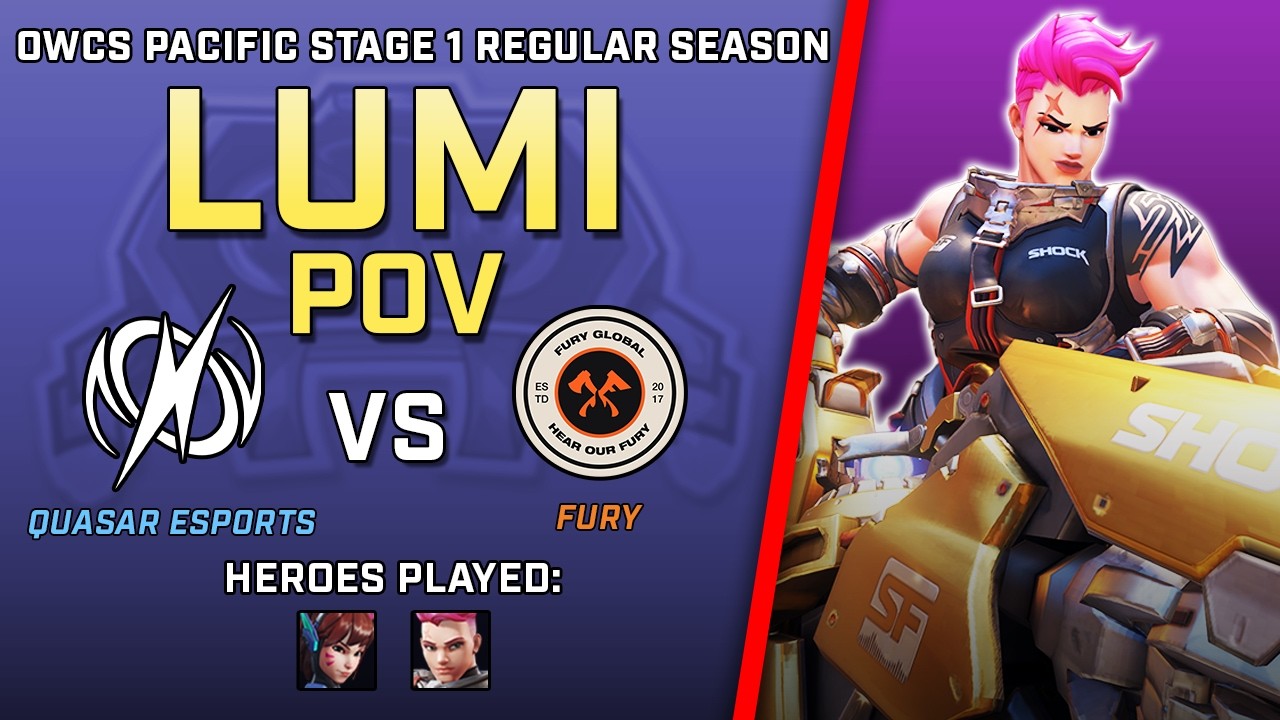 [Люми] Захват лобби | Quasar Esports против FURY | Регулярный сезон OWCS Pacific Stage 1