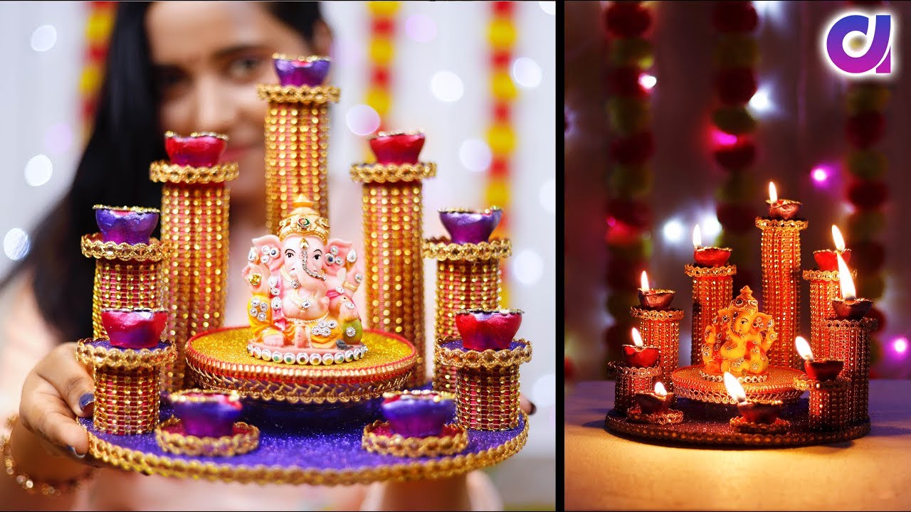 DIYA STAND from plastic bottle/candle stand | Best out of waste | Artkala
