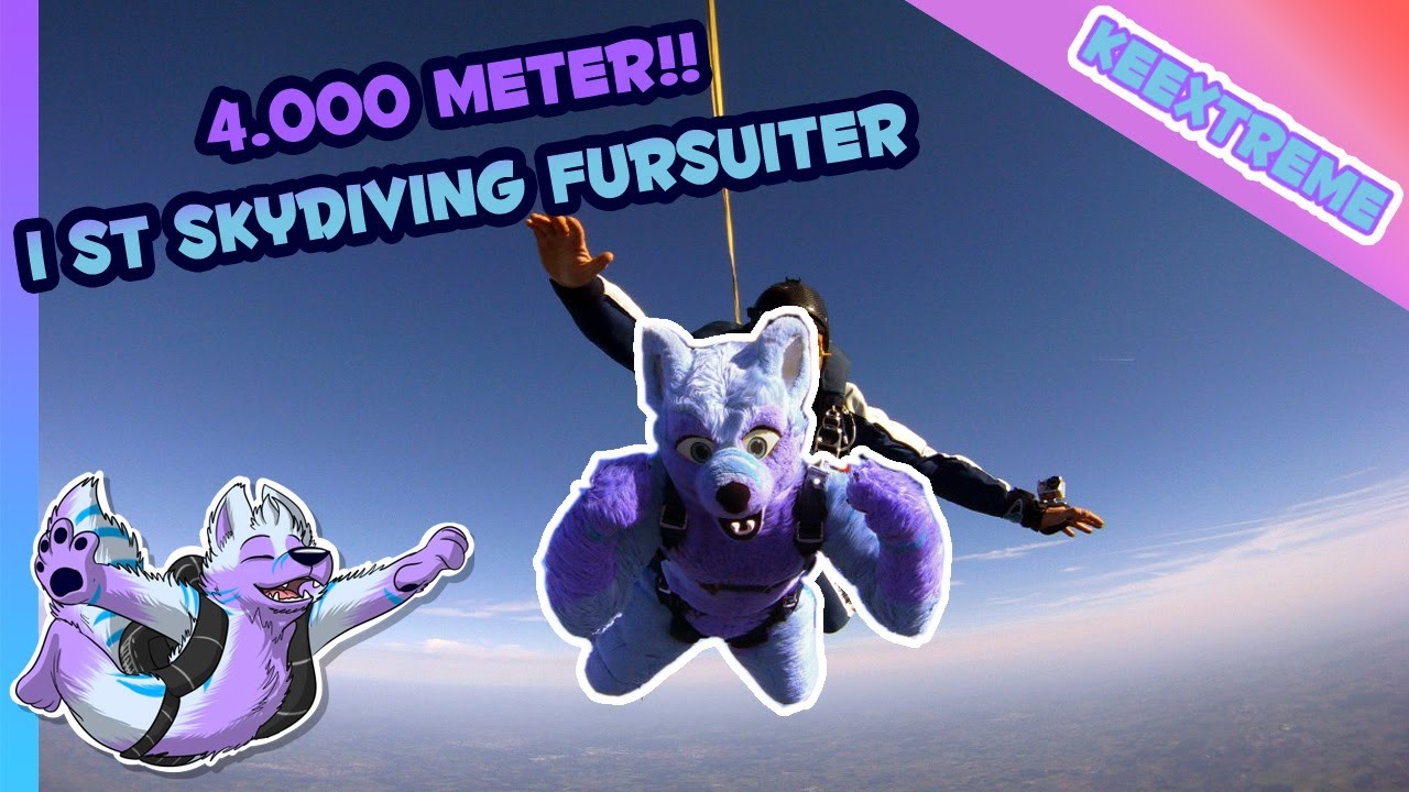 KeeXtreme #2 - Purple Horizons - Keenora is skydiving in Fursuit
