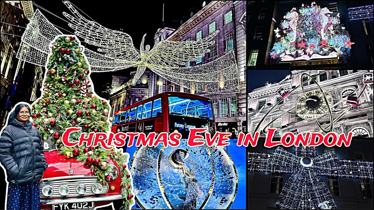 Christmas Lights in LONDON l Itinerary for all street lights & display decorations l 2024 l Tamil