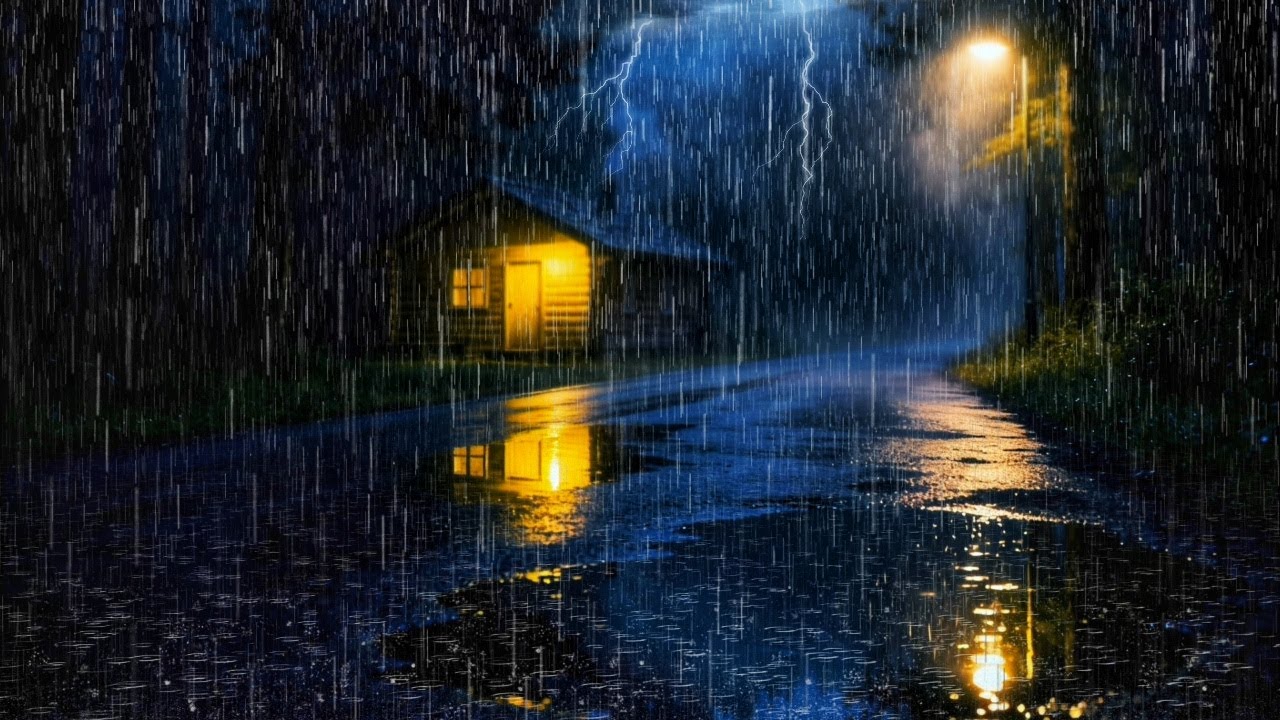 Quiet Your Mind with Rain and Thunder – Deep Night Ambience for Relaxation and Fast Sleep